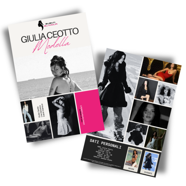 Composit fotografico professionale per modelle e hostess